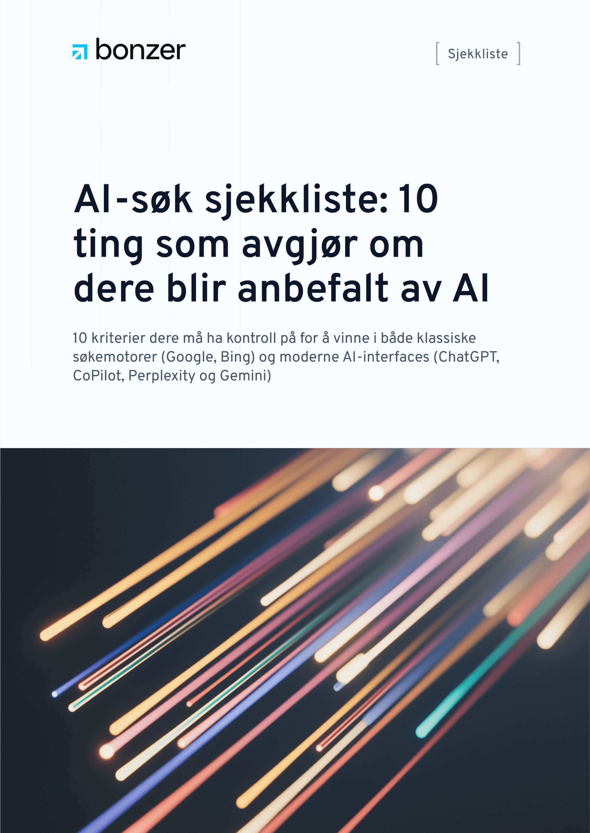 AI-søk sjekkliste: 10 ting som avgjør om dere blir anbefalt av AI