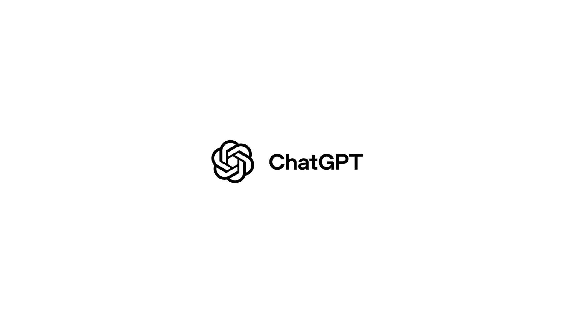 Chatgpt logo on a blank canvas